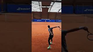 Grigor Dimitrov backhand winner during a practice before RolandGarros 2020 😍 [upl. by Nagaek]