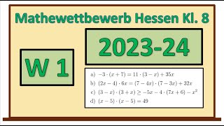 Mathematik Wettbewerb 20232024 Wahlaufgabe Gleichungen und Ungleichungen  vorgerechnet und erklärt [upl. by Analeh]