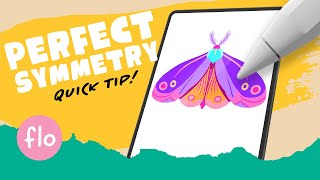 How to use SYMMETRY on PROCREATE Shorts [upl. by Massimiliano]