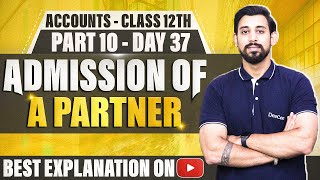 Admission of a Partner  Chapter 3  Accountancy Class 12  Part 9 [upl. by Alleynad]