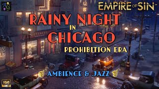 Classic Jazz Ambience 🎷 1 HOUR Empire of Sin background 🎶 Rainy Night in 1920s Chicago 🎶 [upl. by Ingalls]