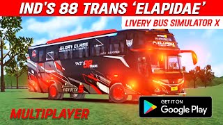 Livery INDS 88 TRANS Elapidae JB5  BUS SIMULATOR X MULTIPLAYER [upl. by Drake]