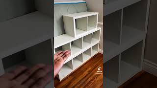 DIY Room Makeover Using Ikea Kallax Shelves to make Queen Loft Bed  Ikea Hack  Mini Vlog [upl. by Montanez108]