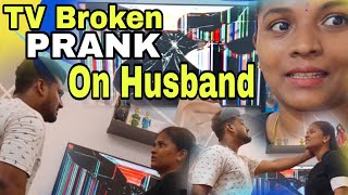 TV Broken PRANK On Husband 😁🔥  Bharya Vlogs [upl. by Magavern]