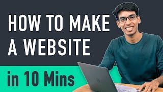 How to Make a Website in 10 mins  Simple amp Easy [upl. by Hewe]