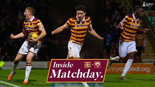 INSIDE MATCHDAY Bradford City v Morecambe [upl. by Ahsiram]