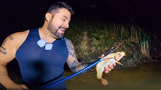 A PESCA DE ARPÃO  Pescando Preparando e Comendo [upl. by Nojid337]