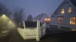 Exploring Trondheim Norway In The Fog  November 11th 2024Part1 [upl. by Akinor]