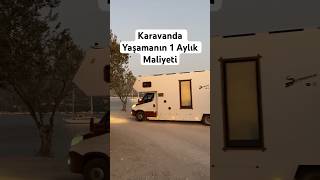 KARAVANDA YAŞAMANIN 1AYLIK MALİYETİ karavan karavandayaşam maliyet reklam [upl. by Kilbride463]