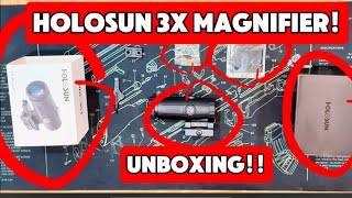 Holosun HM3x Magnifier Unboxing Install and Overview [upl. by Caryl]