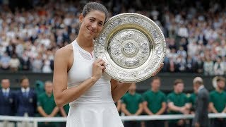 Wimbledon 2017 Garbiñe Muguruza beats Venus Williams in womens final [upl. by Lrem]