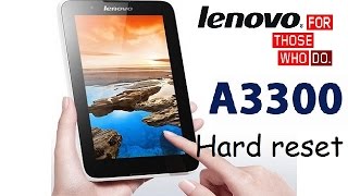 Hard reset Lenovo A3300 Сброс Lenovo A3300  сброс до заводских Хард ресет андроид [upl. by Dulcle635]