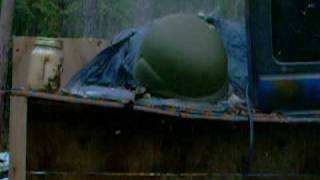 Army Issue Kevlar Helmet VS 8x56r Steyr M95 [upl. by Atla]