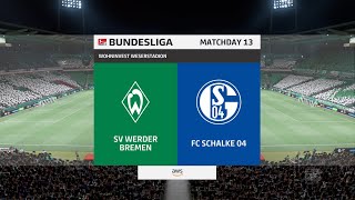 FIFA 22  SV Werder Bremen vs FC Schalke 04  WohnInvest WeserStadion  Gameplay [upl. by Conn218]