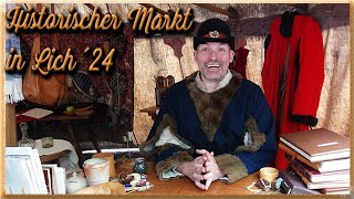 Historischer Markt Lich ´24  spätmittelalterliche Geschichtsvermittlung ua mit Geschichtsfenster [upl. by Anatnom]