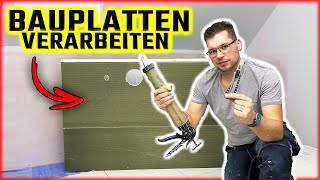 BAUPLATTEN VERARBEITEN  Besser als Trockenbau  Home Build Solution [upl. by Burgener]