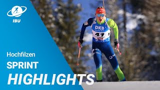 World Cup 2223 Hochfilzen Women Sprint Highlights [upl. by Novaelc]