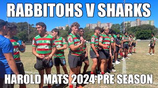 Rabbitohs v Sharks Harold Matthews Cup 2024 Pre Season [upl. by Brnaba]