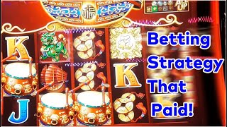 Dancing Drums Slot This betting strategy paid me casino 2023 2022 4k [upl. by Enautna]