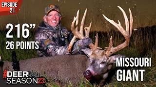 216” World Class Missouri Whitetail  Terry Drury’s Largest Buck Ever 26 Points  Deer Season 23 [upl. by Eleinad]