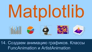 14 Создаем анимацию графиков Классы FuncAnimation и ArtistAnimation  Matplotlib уроки [upl. by Osmond]