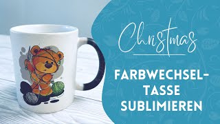 Weihnachtsgeschenkidee 23 Farbwechseltasse sublimieren [upl. by Romito]