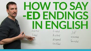 How to say ed endings in English [upl. by Sivle844]