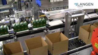 Mpac Langens LRC500 Top Load Case Packer Robotically loads Cartons into Cases [upl. by Aynnat]