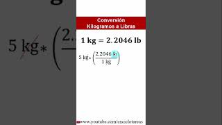 Convertir kilogramos a libras kg a lb parte 3 [upl. by Ailime]