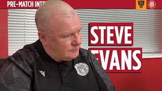 Steve Evans previews Maidstone United A  PreMatch Interview [upl. by Hakym]