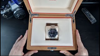 Omega Seamaster 300M Unboxing  Black Dial 2023 21030422001001 [upl. by Akirdnahs794]