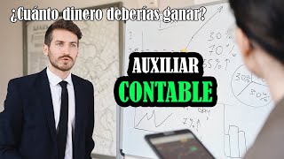 Qué es Auxiliar Contable y cuánto debes ganar en 2024 Funciones  Te Lo Enseño En Minutos [upl. by Sucramed]