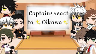 Captain Squad Reacts to Oikawa Pt2  GCRV  Gacha Club  Haikyu  Iwaoi [upl. by Sachiko572]