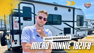 Tiny Trailer HUGE Adventure 2024 Winnebago Micro Minnie 1821FB Review [upl. by Ytsud]