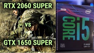 GTX 1650 super vs RTX 2060 super  i5 9400f [upl. by Aicinoid]