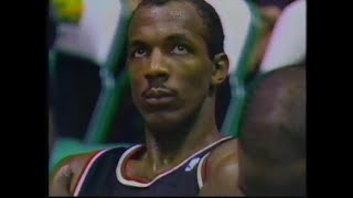 Clyde Drexler Scores 26 Points Against the Supersonics  March 23rd 1988 [upl. by Jasisa]