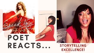 Poet REACTS to SPEAK NOW DELUXE by Taylor Swift [upl. by Edaj]