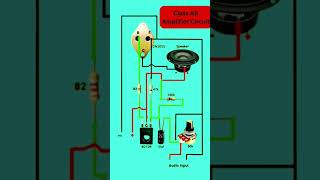 Class AB Amplifier Circuit Diagram shortvideo electronicstutorial [upl. by Ztirf]