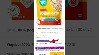 Yogabar 100 Rolled Oats  Oats  Rolled Oats flipkart flipkarthaul flipkartdeals flipkartsale [upl. by Ahsead]