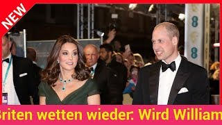 Briten wetten wieder Wird Williams amp Kates Baby so heißen [upl. by Ydnolem7]