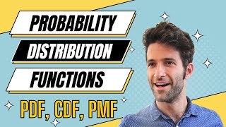 Probability Distribution Functions PMF PDF CDF [upl. by Airetnuhs]