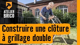 Atelier brico HORNBACH  Construire une clôture à grillage double [upl. by Alimak]