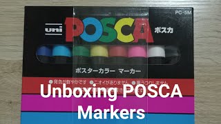 Unboxing POSCA Markers [upl. by Klaus]