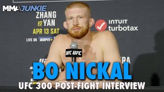 Bo Nickal responds to Khamzat Chimaevs criticism of his UFC 300 win [upl. by Akiemahs69]