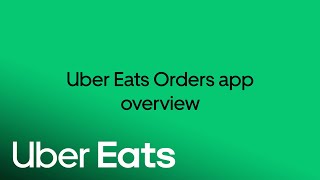 Uber Eats Orders Overview  Uber Eats [upl. by Hamimej]