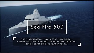 Thales Sea Fire 500 new multifunction fixed array radar unveiled at Euronaval 2014 [upl. by Ayocal]