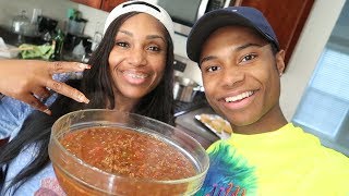 Cooking Chili amp Naked Ranch Wings with Darius [upl. by Wagshul907]