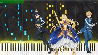 RESISTER by ASCA Full ver  Sword Art Online Alicization OP 2 Piano Arrangement with Sheets [upl. by Pruchno]