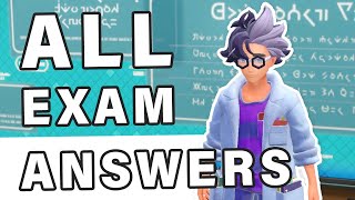 Exam Answers for all Academy Classes ► Pokemon Scarlet amp Violet [upl. by Aittam258]