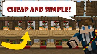 Simple and Compact Villager Trading Hall in Minecraft 1162  Easy amp Tileable Tutorial [upl. by Adelaide38]